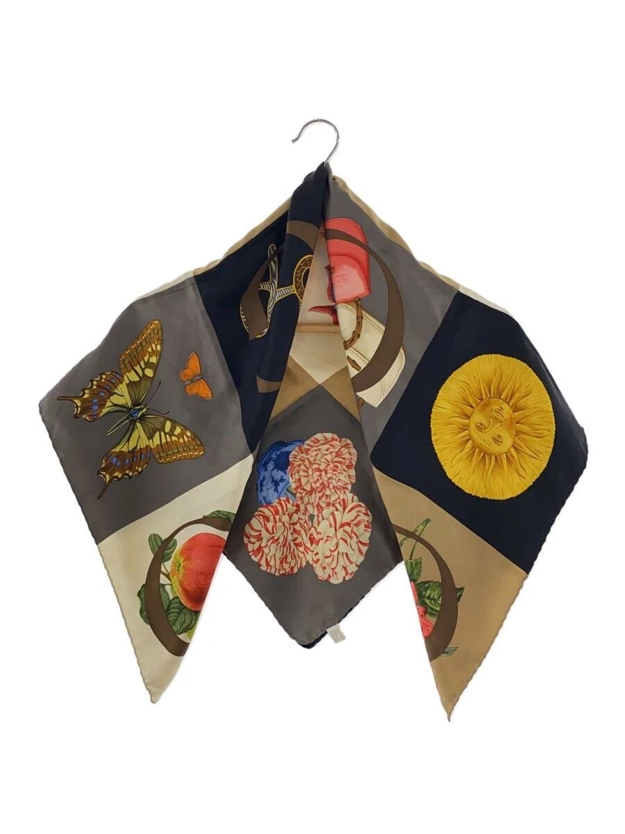 Foulard GUCCI soie multicolore motif all over femme
