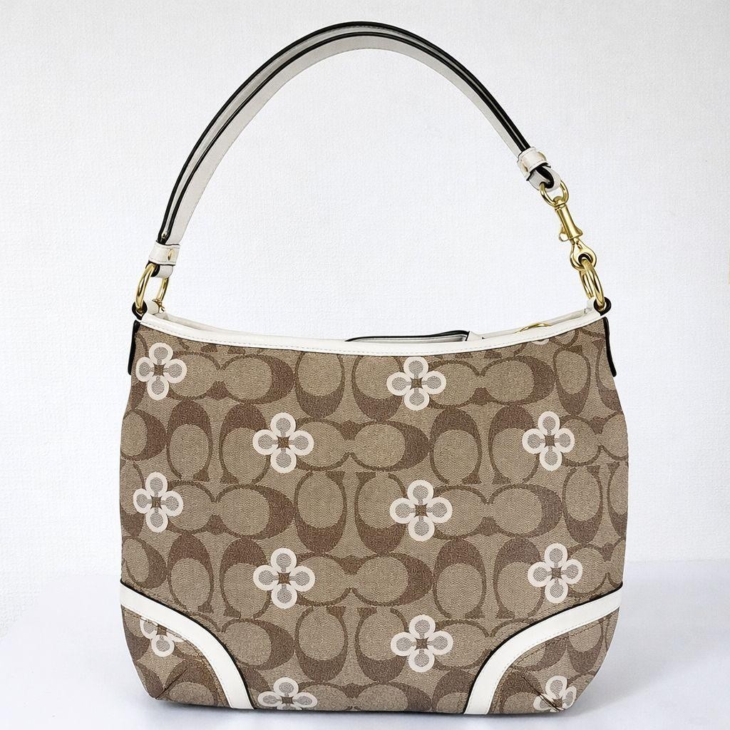COACH Flower Pattern Signature Shoulder Bag — image 3