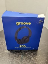 Groove Onn Wireless On Ear Headband Headphone Bluetooth Black Read Description