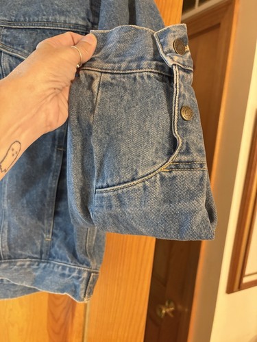 Vintage Calvin Klein Denim Trucker Jacket Size L Made In USA - Picture 6 of 11
