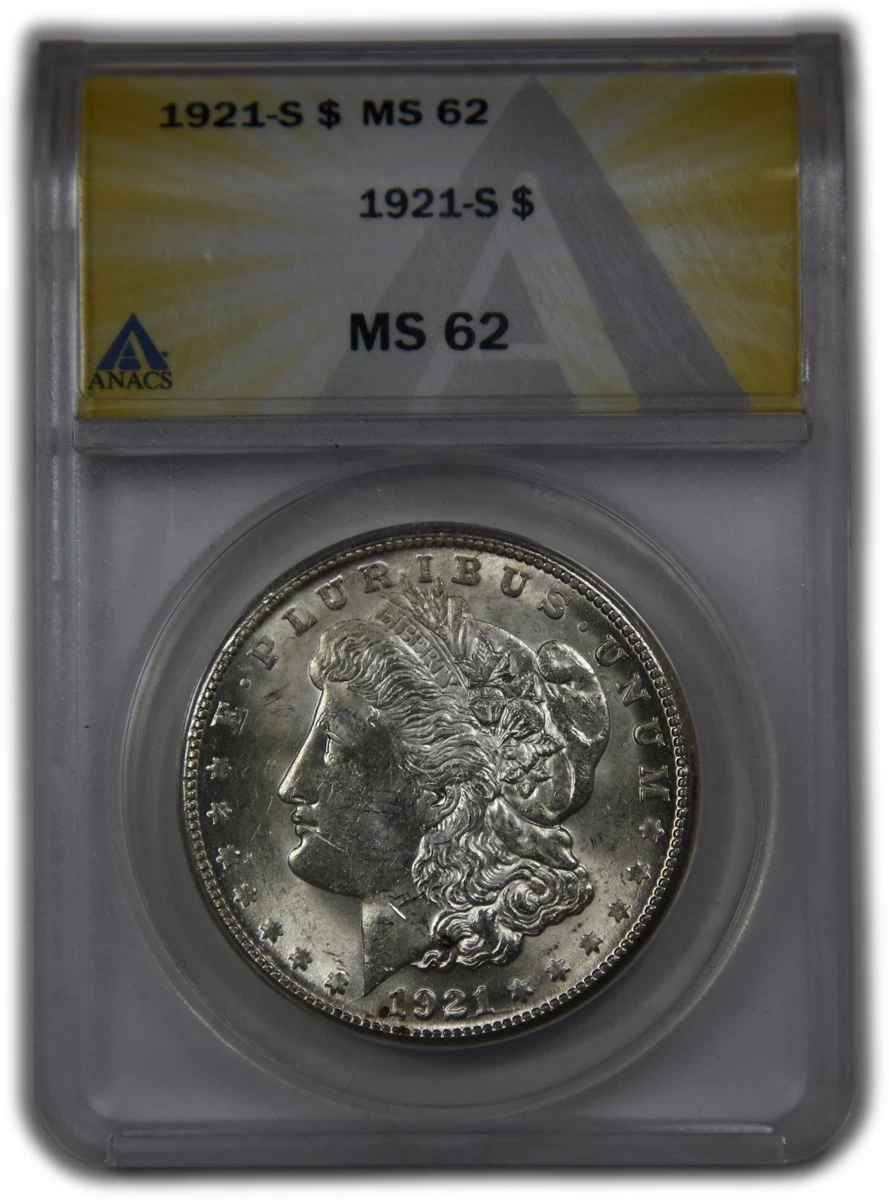 MS 62 Graded 1921 Year Morgan US Dollars (1878-1921) for sale | eBay