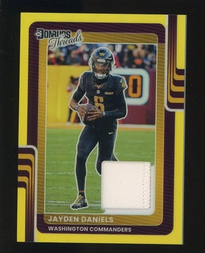 2025 Donruss Optic Jayden Daniels Neon Yellow (RAW)