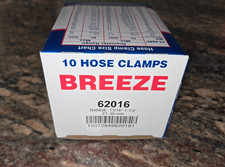Breeze Stainless Steel Band Hose Clamps Worm-drive Sae Size 16 10 Clamps Per Box
