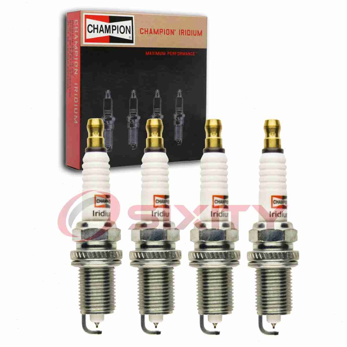 4 pc Champion Iridium Spark Plugs for 1990-1994 Nissan D21 2.4L L4 Ignition yz