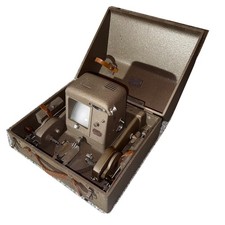 Bell  Howell Filmotion 16mm Film Editor Viewer 146-A Rewinds Splicer Steel Case