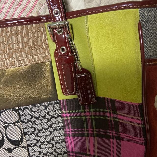 Coach Patchwork Bag Used Rare Large Crossbody, Au… - image 2