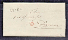 B663# Vorphila Hannover Brief mit Inhalt vom 20.02.1814, L1 STADE nach Dorum