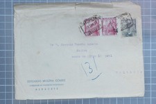 Corredor de Comercio Colegiado. Spain, Albacete to Valencia 1951 tc1383