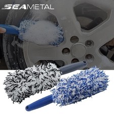 Microfiber Wheel Cleaning Brush Car Wash Tire Rim Hub Cleaner Detail Brush