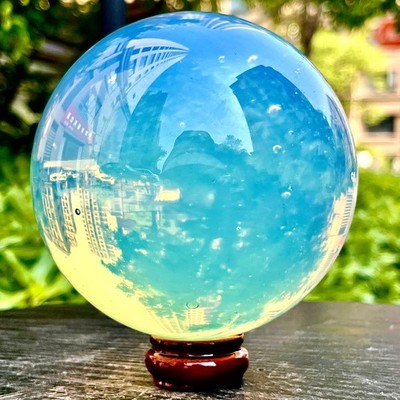 3.19LB Natural opal color effect spiritual polishing smooth ball