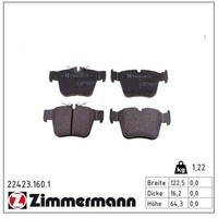 Zimmermann BremsbelÄGe Bremsbelagsatz Hinten MERCEDES-BENZ W205 GLC C253 X253
