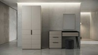 Kleiderschrank Schminktisch Beige Modern Edel Spiegel Hocker