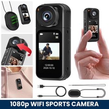Mini Bodycam Impermeabile Mini Telecamera di Sorveglianza HD 1080p Telecamera Corpo Portatile
