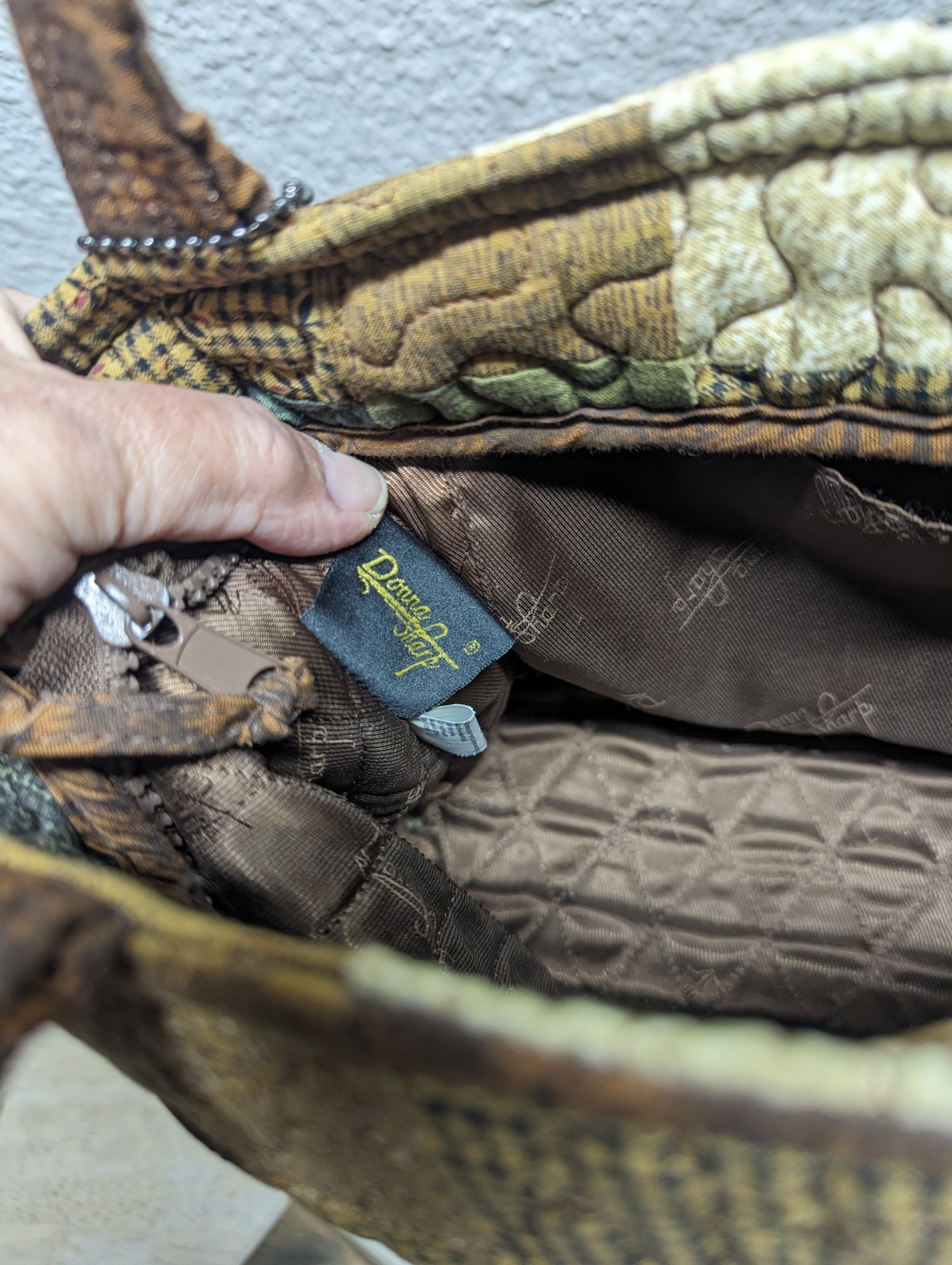 Donna Sharp Vintage Quilted Patchwork Shoulder Ba… - image 7