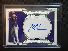 2025 National Treasures CHARLIE CONDON Personalized Emerald Auto 2/5 #PT-CCD