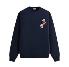 Kith Cupid III Crewneck Cotton Fleece Sweatshirt navy Men  s Size L