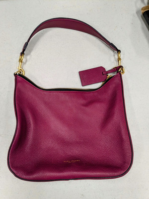 Marc Jacobs 245076 Womens Gotham Casual Leather Hobo Bag Solid Burgundy