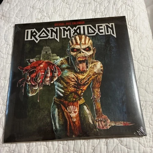 Iron Maiden 2017 Official 18 Month Calendar - Eddie The Book Of Souls New Sealed