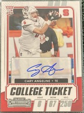 Cary Angeline 2021 Contenders Draft Autograph Auto Rookie North Carolina State
