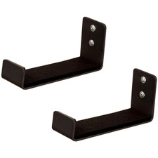 2 Piece Aluminum Wall Mounted Yoga Mat Rack with Felt Pads for Home For Gym