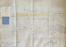 QUEEN VICTORIA Signed Military Commission 1838 - Peninsular War PRINGLE