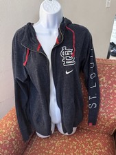 St. Louis Cardinals Nike Women's In Pocket Gym Vintage Full-Zip Hoodie LARGE