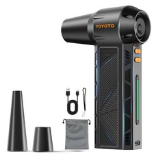 Compressed Air Duster, 300000RPM Powerful Electric Air Duster Rechargeable wi...