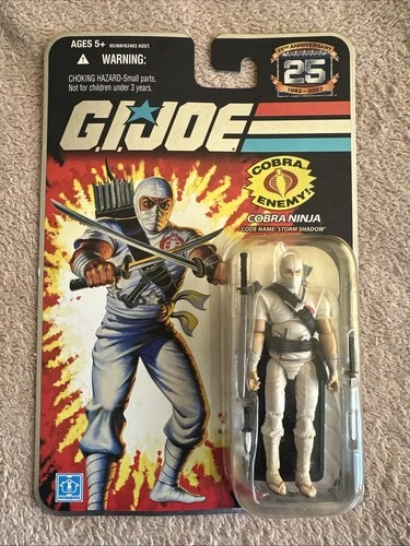 G.I. Joe 25th Anniversary Cobra Ninja Storm Shadow Action Figure 2007 Foil