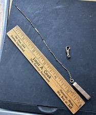 Antique Vintage Pocket Watch Chain Fob Parts Gold