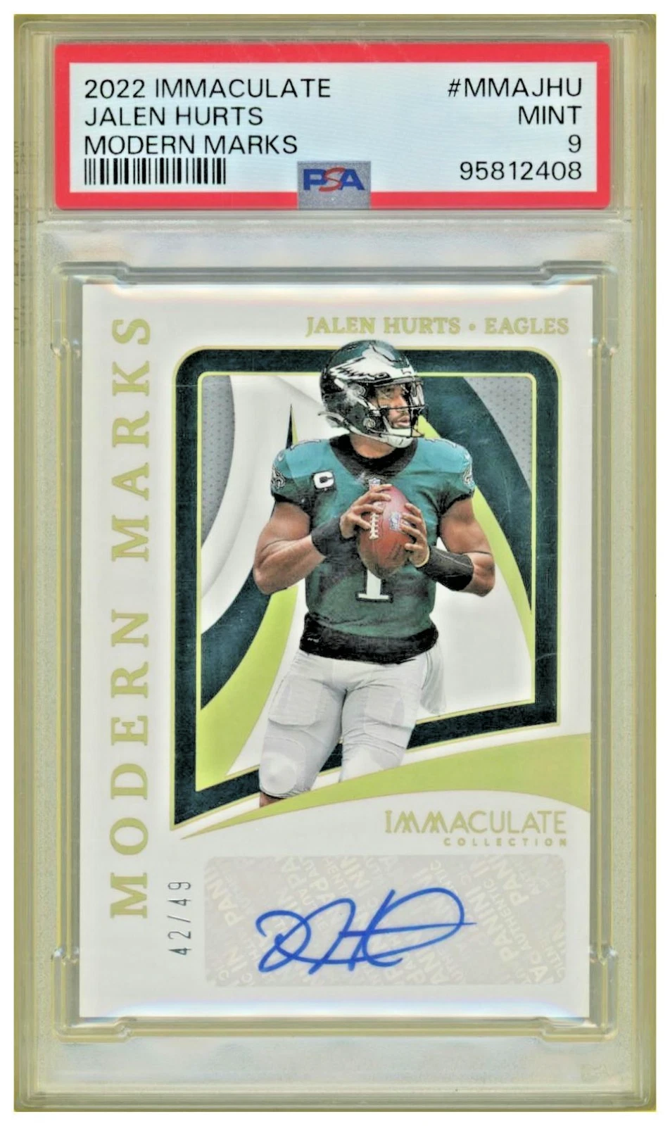 2022 Panini Immaculate Collection Jalen Hurts M...