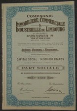 Compagnie Immobilieniere, Commerciale & Industrielle du Limbourg "CICIL" 1957