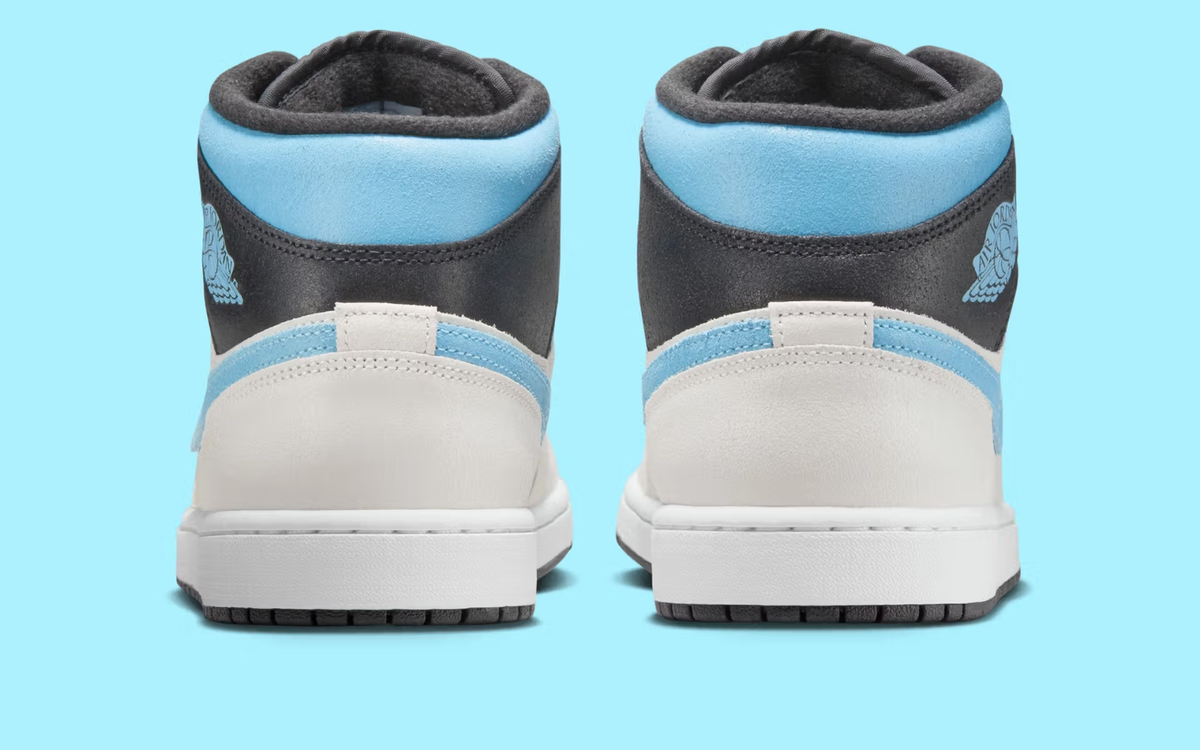 Nike Air Jordan 1 Mid Blue Chill Smoke Grey IM6567-121 Men's Shoes