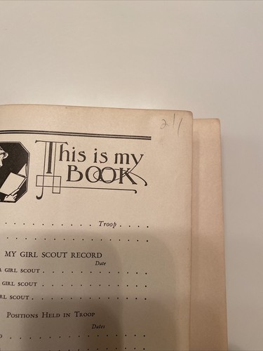 1934 Second Impression Girl Scout Hardcover Handbook - Picture 7 of 8