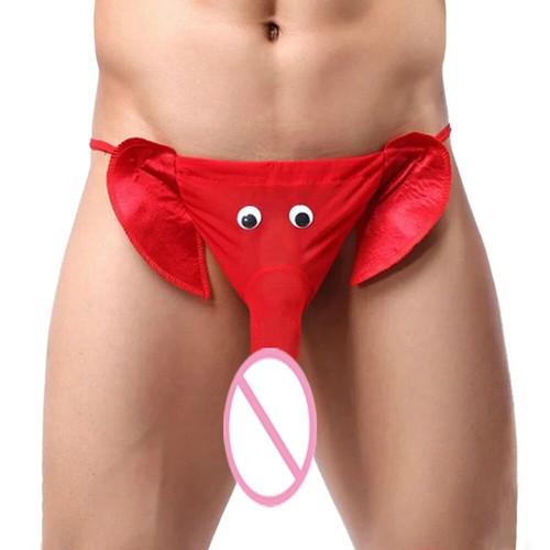 Sleek and Comfortable Black Men's Elephant Thongs Underpants Stylish Design - Picture 6 of 20