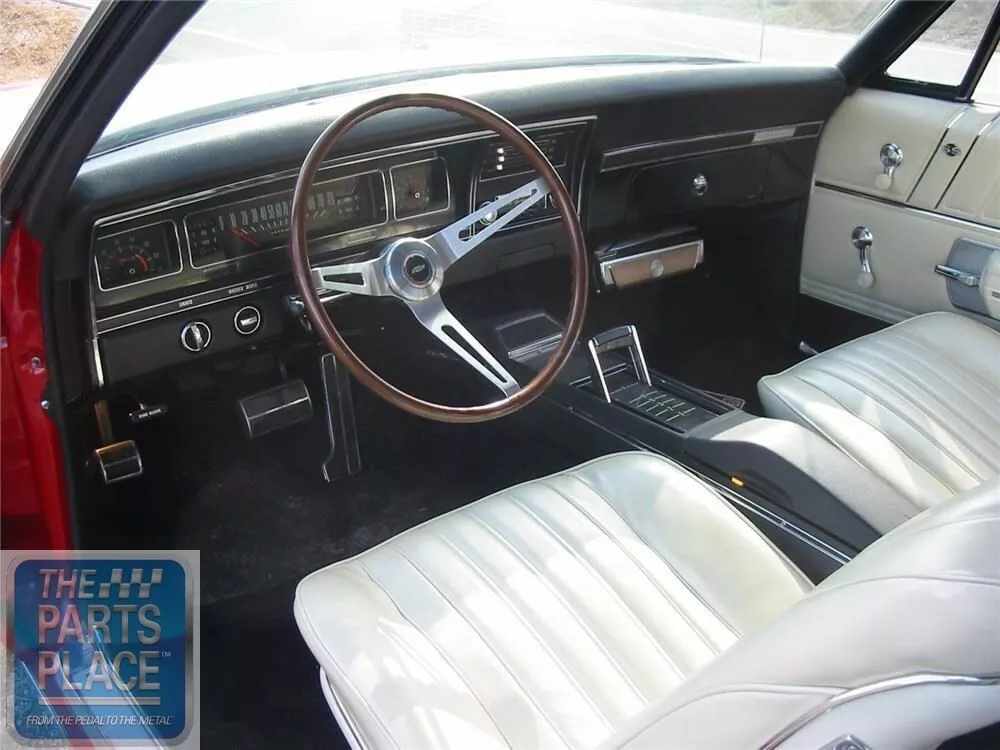 1968 Impala OEM Vinyl Covered Madrid Grain Dash Pad W out AC Teal