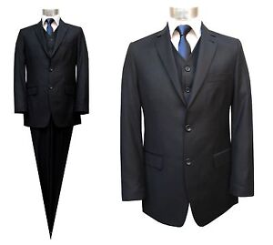 Elegante Herren Anzug 3 Teilig Gr 34 Dunkelblau Ubergrosse Ebay