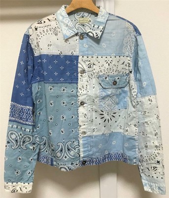 KAPITAL BANDANA PATCHWORK JACKET sax 