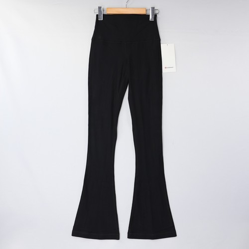 Lululemon Align Rib Mini Flare Pant Regular High Rise Nulu Black Sz NWT - Bild 20 von 29