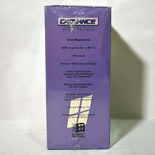 Sealed Vintage Big Box CAD Advance Upgrade Software Design Software Windows 0524 - Picture 2 of 4