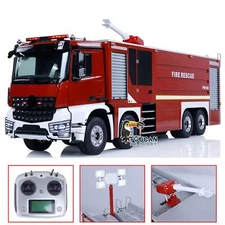 8x4 1/14 RC Fire Fighting Truck Fire Sprinkler Model W/ Sound Light I6S Radio