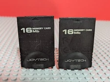 2x Genuine Joytech 16MB Memory Card for Nintendo GameCube (JS-811B) Lot of 2
