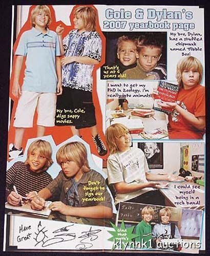 Dylan & Cole Sprouse Poster Centerfold 324A Corbin Bleu on back - Picture 1 of 2