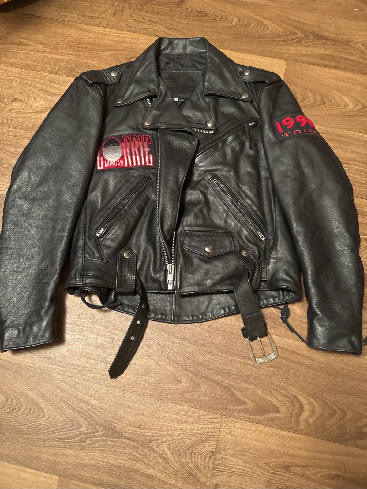 Extremely Rare Crew Leather Lorrie Morgan Jacket Vint… - Gem