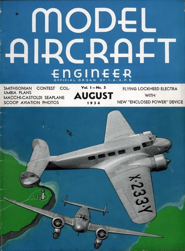 Model Airplane Plans (FF): Lockheed Electra 1/16 Scale 41" Rubber-Powered - Image 3 of 4