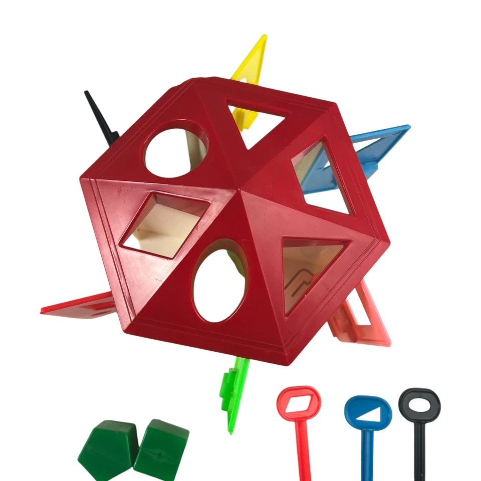 Vintage 1960s Sears Little Learners Toy Key House Learn Shapes Colors Matching - Image 2 of 4