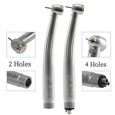 Dental Fiber Optic LED E-generator High Speed Handpiece Push Button 4 Hole PBX