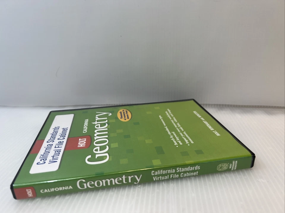 Holt Geometry: California Standards Virtual File Cabinet PC MAC DVD resources + - Image 3 of 4