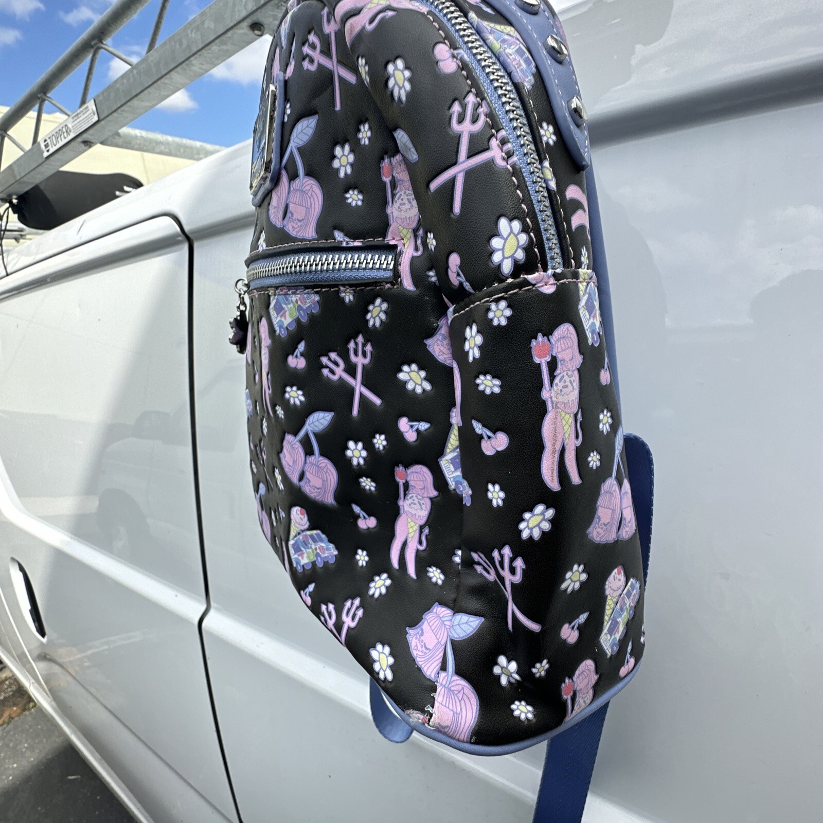 Loungefly | Bags | Loungefly Valfre Double Heart Mini Backpack New Wo