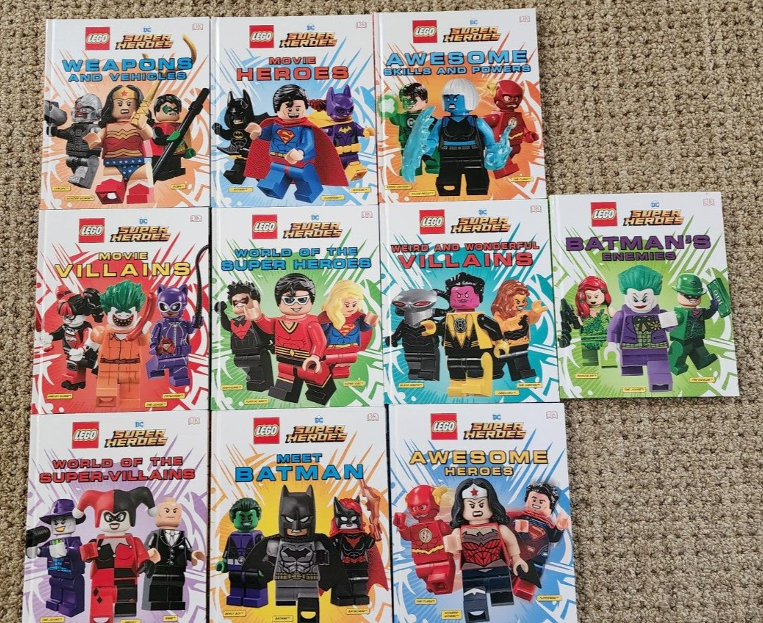Lego DC Super Heroes Hardback Books (Complete 10-Book Set