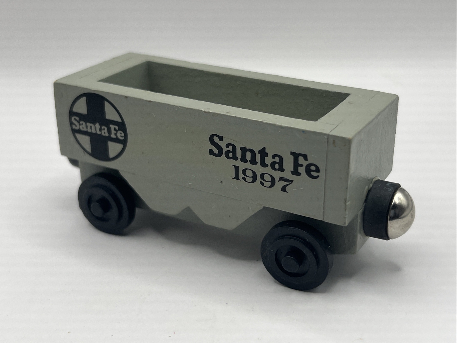 Whittle Shortline Railroad Wooden Train SANTA FE HOPPER CAR 1997 VGUC